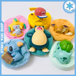 Mô hình pokemon ngủ - đệm lười bằng vải thật