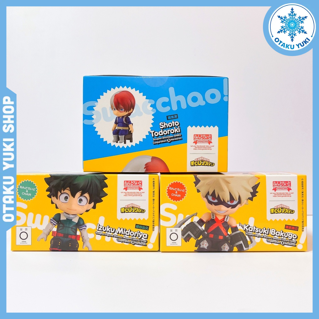 Mô Hình Nendoroid Swacchao Boku No Hero Todoroki, Bakugou, Midoriya