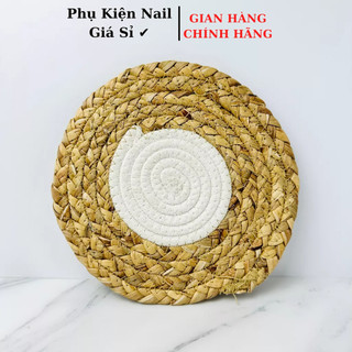 Thảm cói chụp ảnh mẫu nail