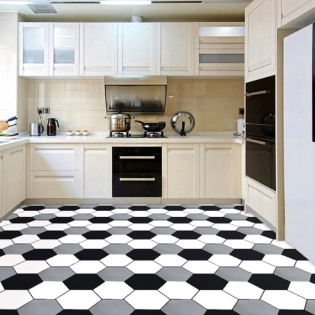 Decal Giấy Dán Sàn Decor Kim Vinh Nhiều Mẫu Keo Sẵn Khổ Rộng 60cm