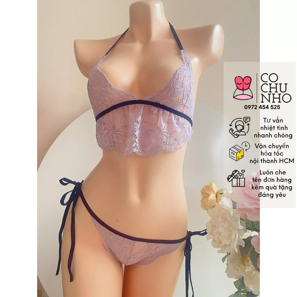 100KG VÔ TƯ - SET51 -Bộ đồ lót nữ áo kèm chíp - đồ lót bigsize gợi cảm -cochunhoquan11
