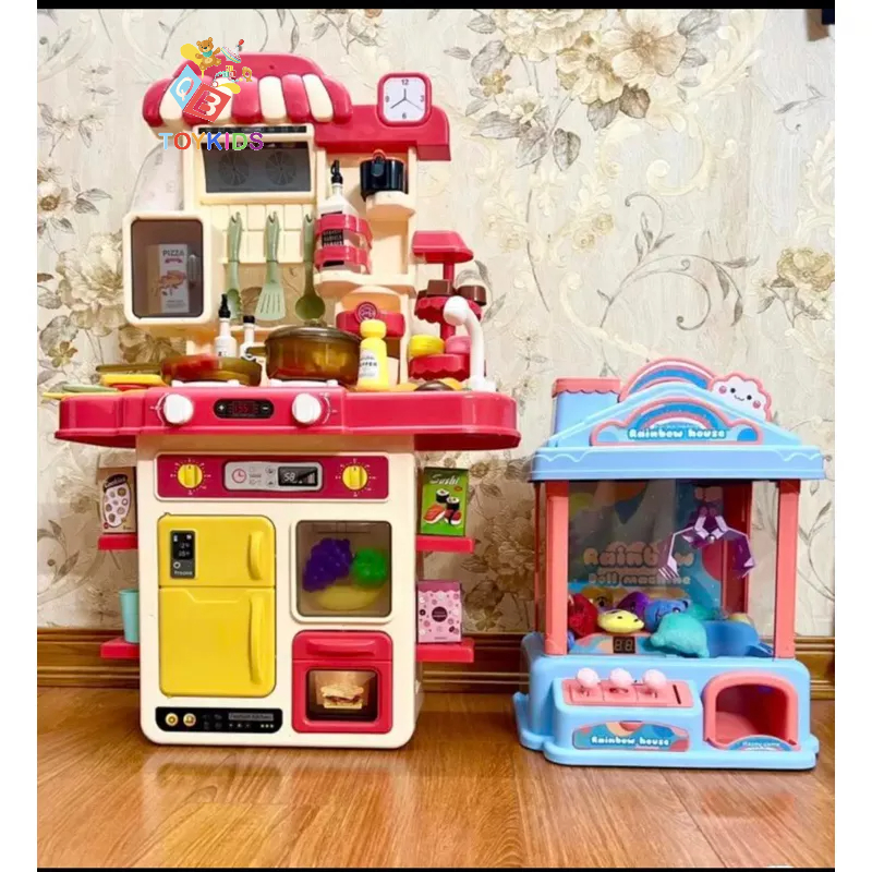 Bộ nấu ăn nhà bếp dream kitchen màu hồng cho bé