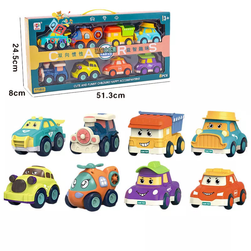 Đồ  chơi xe cứu hoả, set 6 xe cứu hoả cỡ lớn chạy đà cho bé, xe cứu hoả thành phố