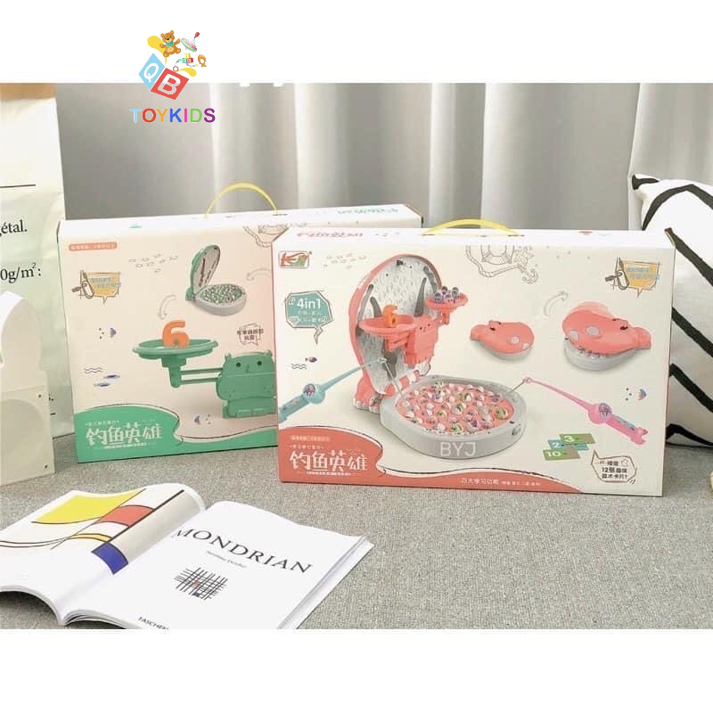 Bộ đồ chơi câu cá toán học cỡ lớn 4in1