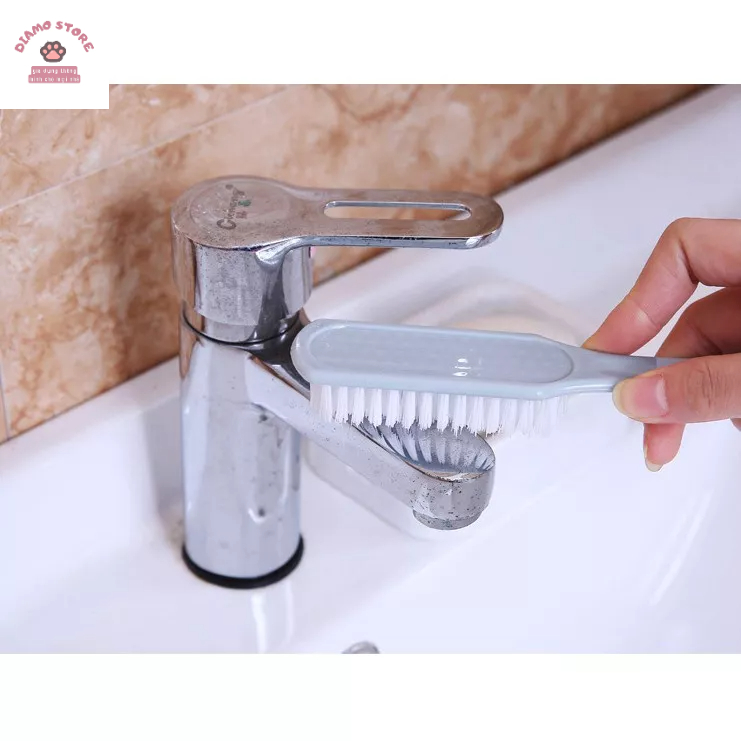 Bàn chải giặt quần áo, giặt giày dép, chà chân khi tắm, chải lông chó mèo có tay cầm 88329