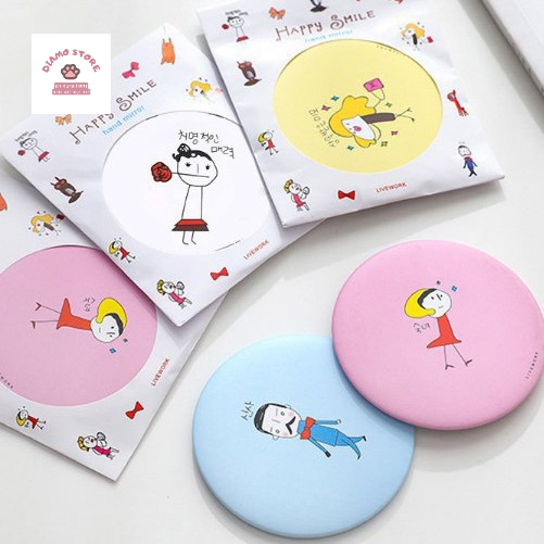 ❌1k freeship❌ Gương mini cầm tay dễ thương phong cách Hàn Quốc Vrg1480 DIAMO STORE