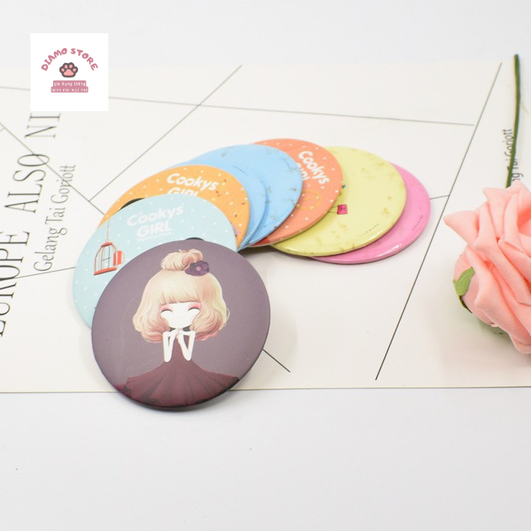 ❌1k freeship❌ Gương mini cầm tay dễ thương phong cách Hàn Quốc Vrg1480 DIAMO STORE