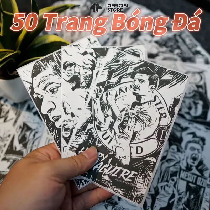 Combo 50 Hình Dán Poster Tranh Bóng Đá Trang Trí Góc Làm Việc Học Tập