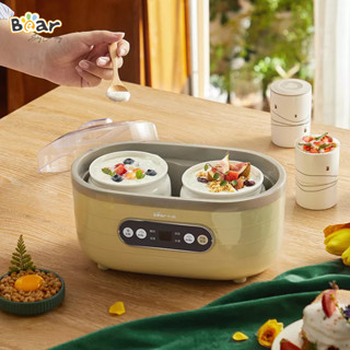 Máy Làm Sữa Chua, Lên Men Nato Bear SB-SC10C Gồm 8 Thố Sứ Tiện Lợi - Bản Quốc Tế