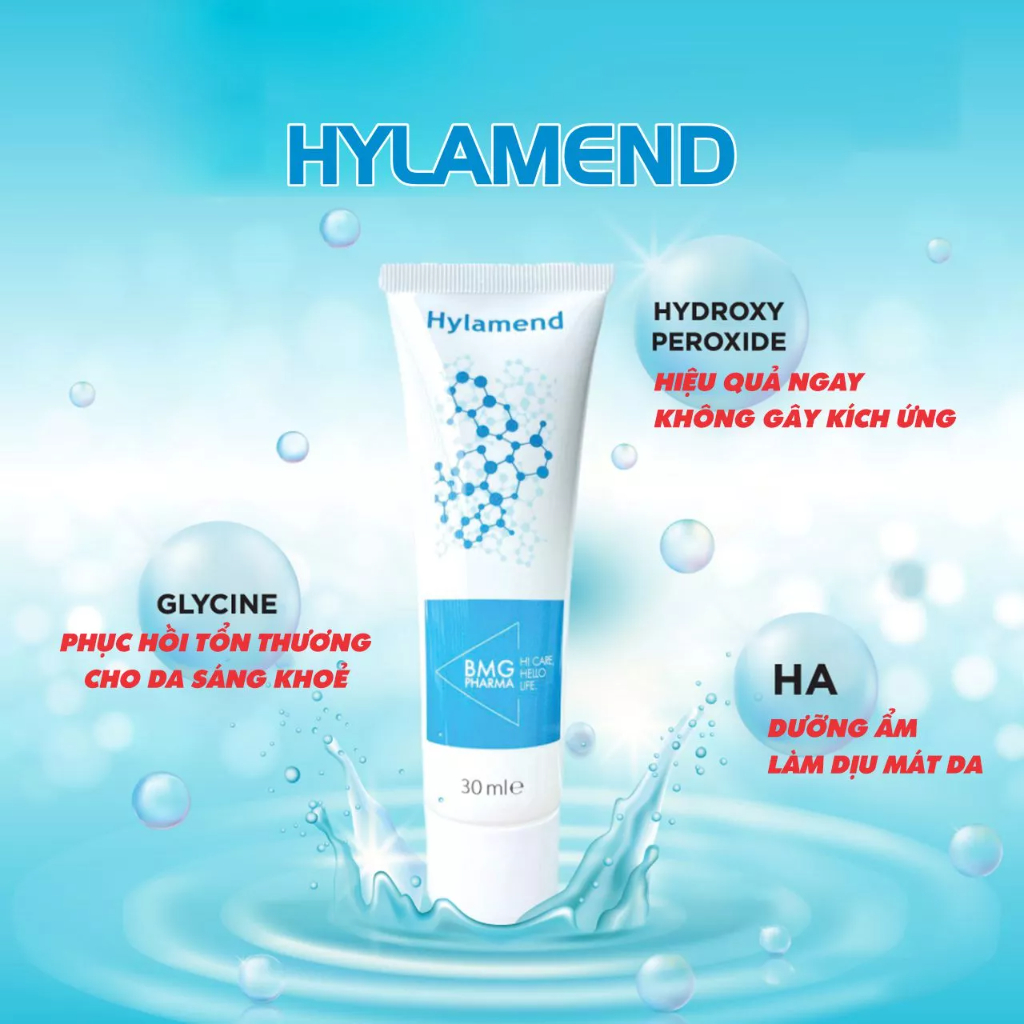 Ngăn Ngừa Mụn Trứng Cá Hylamend Gel Cải Thiện Và Phục Hồi Da Sau Mụn Làm Nhẹ Dịu Cho Da