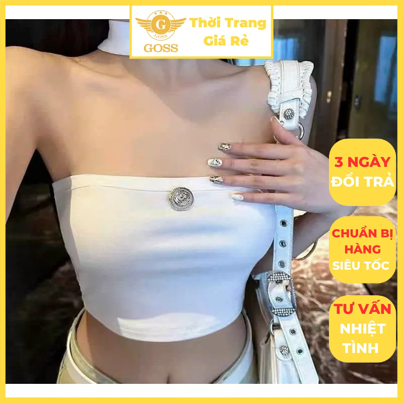 Áo Ống Nữ Liền Choker Cổ Cách Điệu Cá Tính Sexy Không Tay Goss Ga60 Áo Thun Nữ Đi Chơi Đi Du Lịch Dạo Phố