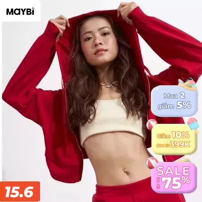 Áo khoác thun MAYBI kiểu lệch tà nhiều màu năng động cá tính