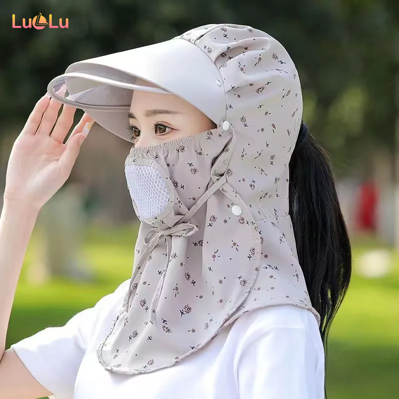 Nón Rộng Vành Thời Trang Hàn Quốc Cho Nữ,Với mặt nạ thoáng khí Chống tia cực tím