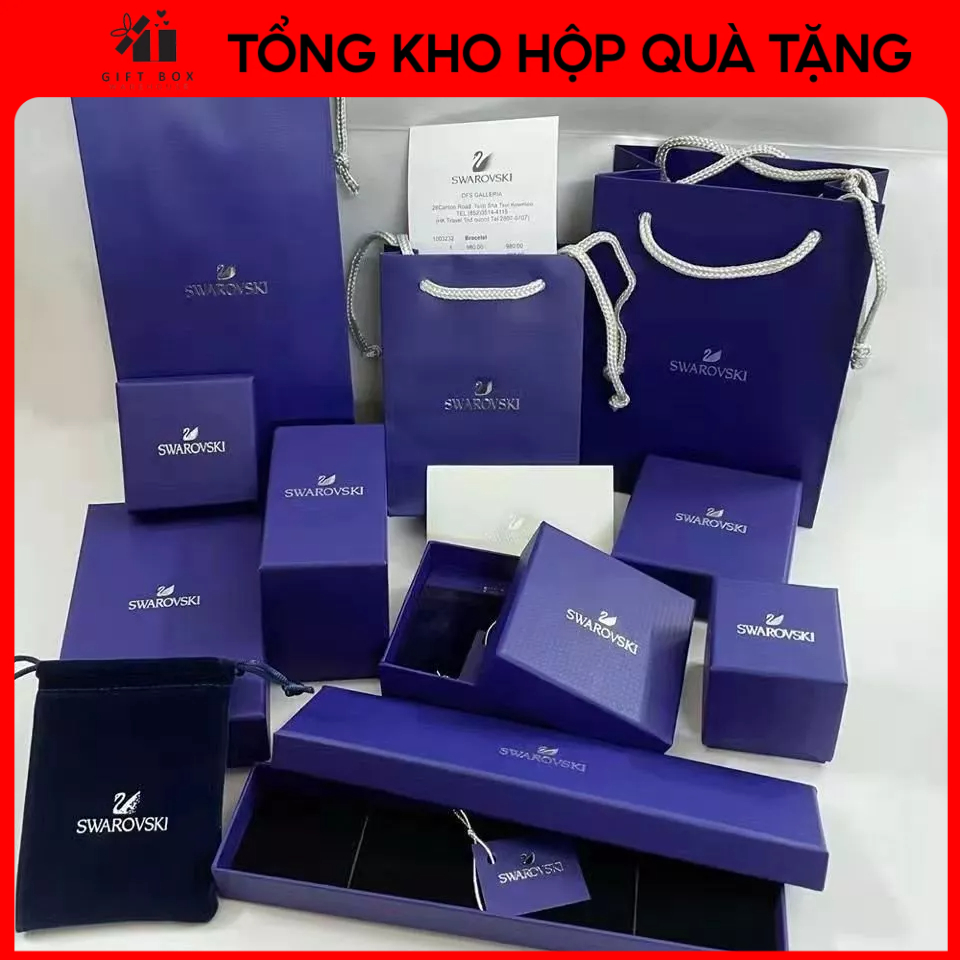 Hộp đựng Trang sức Swarovski Đầy Đủ Hộp, Túi Xách, Phụ Kiện Đi Kèm - Chuẩn Hãng