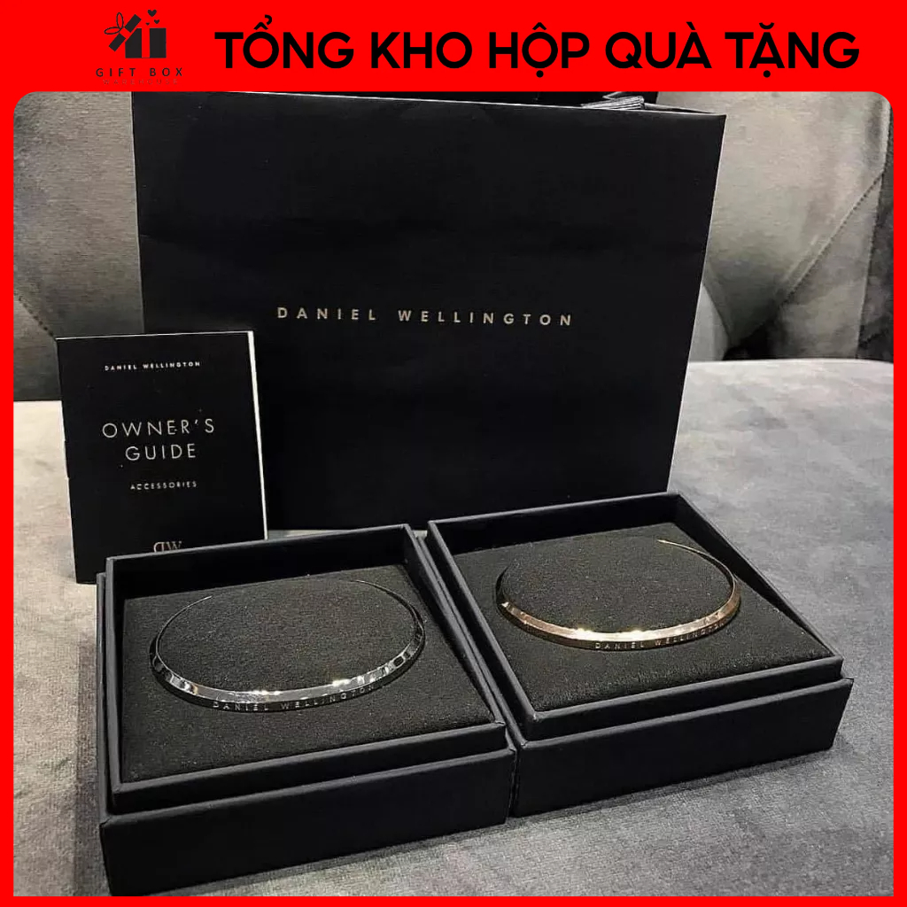 Lắc Tay Đôi Cuff DW Vòng Tay Đôi Cuff CK Vòng tay titan không gỉ Khắc Tên Theo Yêu Cầu
