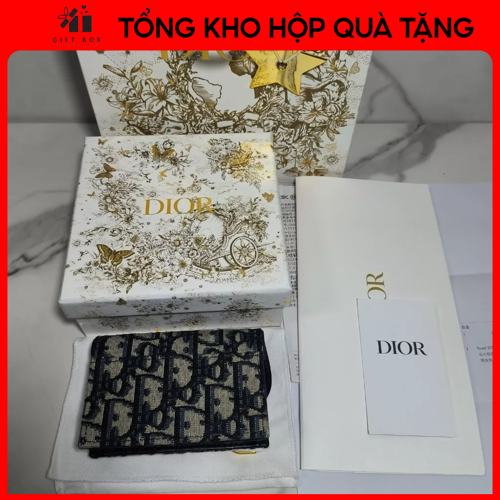Bộ Túi đựng Vòng tay Dior vàng Full Set Đầy Đủ Hộp, Túi Xách, Phụ Kiện Đi Kèm Chuẩn Hãng