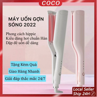  Máy bấm tóc gợn sóng máy làm tóc xoăn máy duỗi tóc mini máy dập xù hàng uốn bấm duỗi 2 in 1 BH 12 tháng 