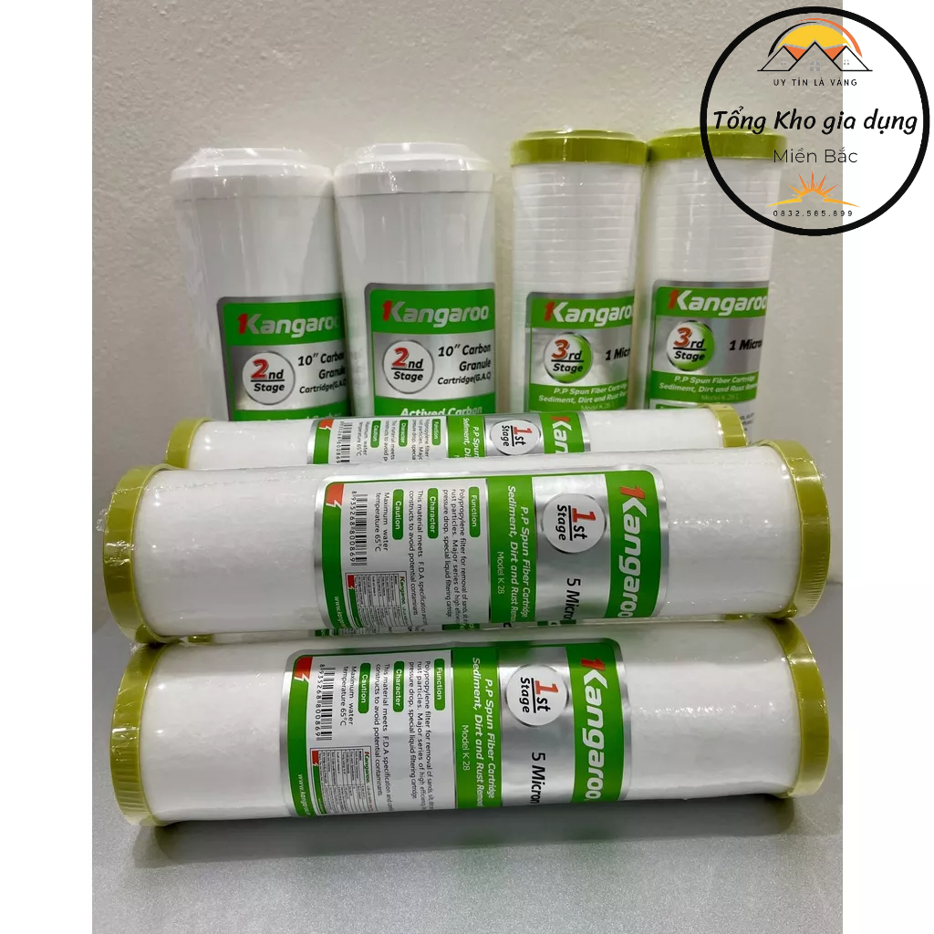 10 bộ Lõi Lọc nước Kangaroo 123