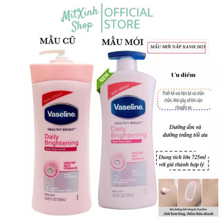 Sữa Dưỡng thể trắng da Vaseline Lotion Mỹ 725ml, trắng mịn màng, cấp ẩm chuyên sâu , phù hợp cho làn da châu Á