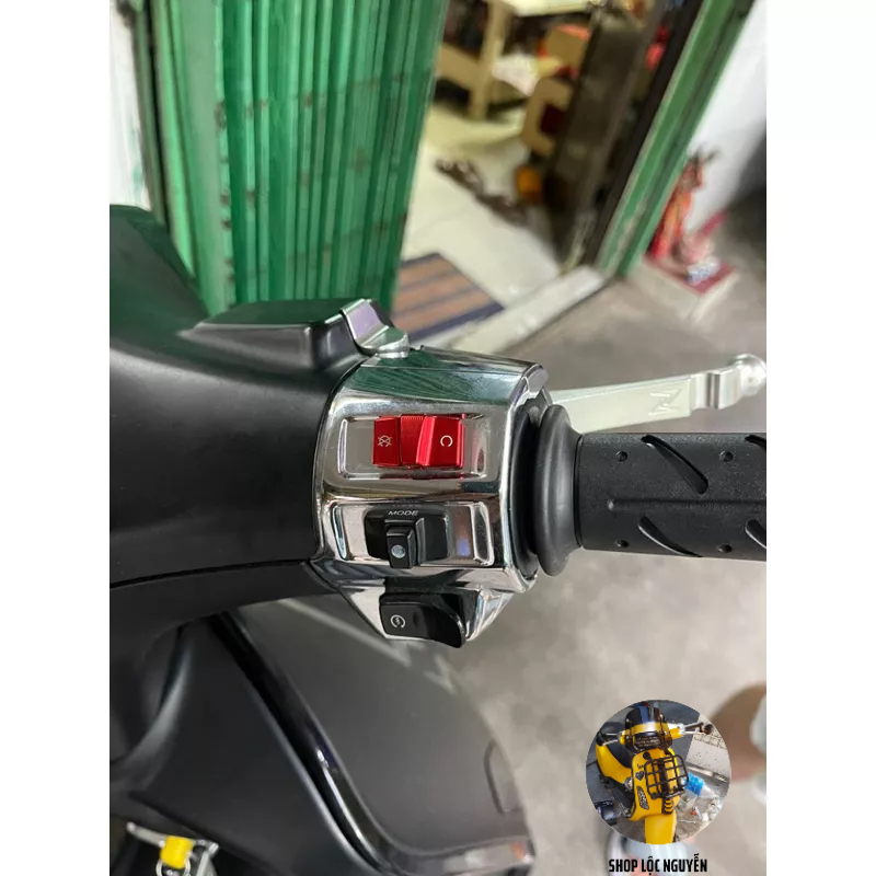 Nút cùm công tắt Vespa kiểu TFT bằng nhôm CNC