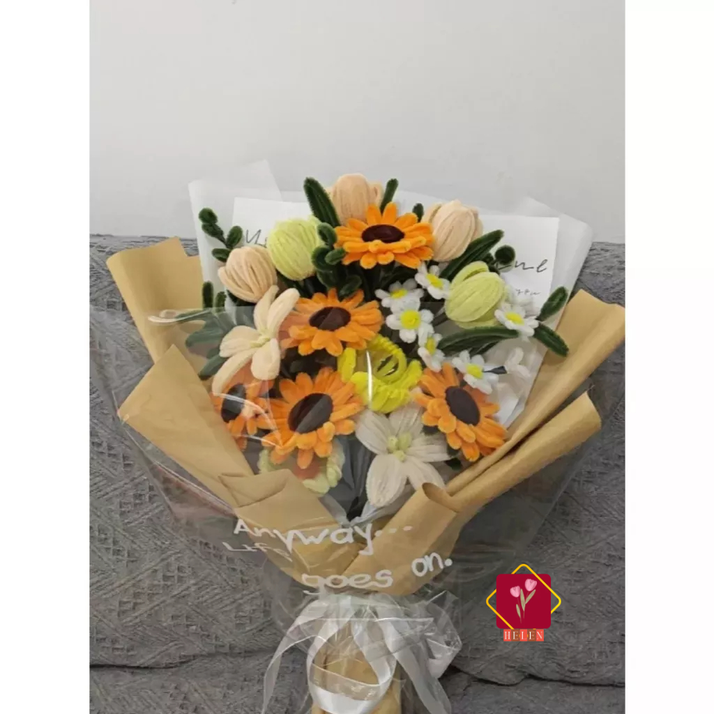 Giấy kraft gói hoa vintage, bọc quà siêu xinh