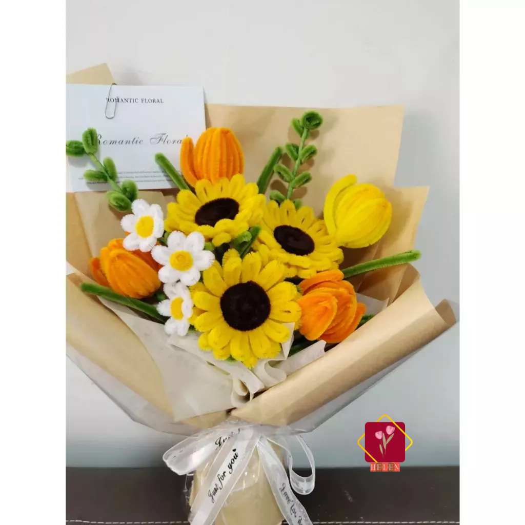 Giấy kraft gói hoa vintage, bọc quà siêu xinh