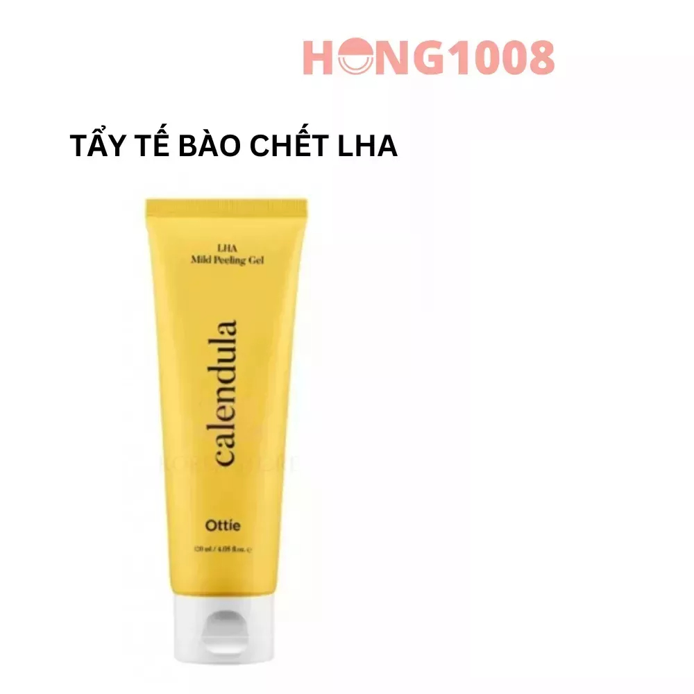 Tẩy Tế Bào Chết LHA Ottie Calendula LHA Mild Peeling Gel 120ml hong1008 Tẩy Tế Bào Chết Hoa Cúc Dịu Nhẹ