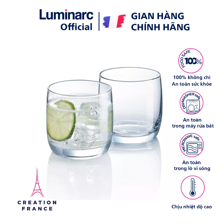 Bộ cốc (ly) thủy tinh Luminarc Vigne G2574, dung tích 310ml | Hàng chính hãng