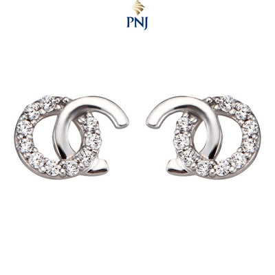 Bông tai Bạc đính đá CZ PNJSilver XM00K000141