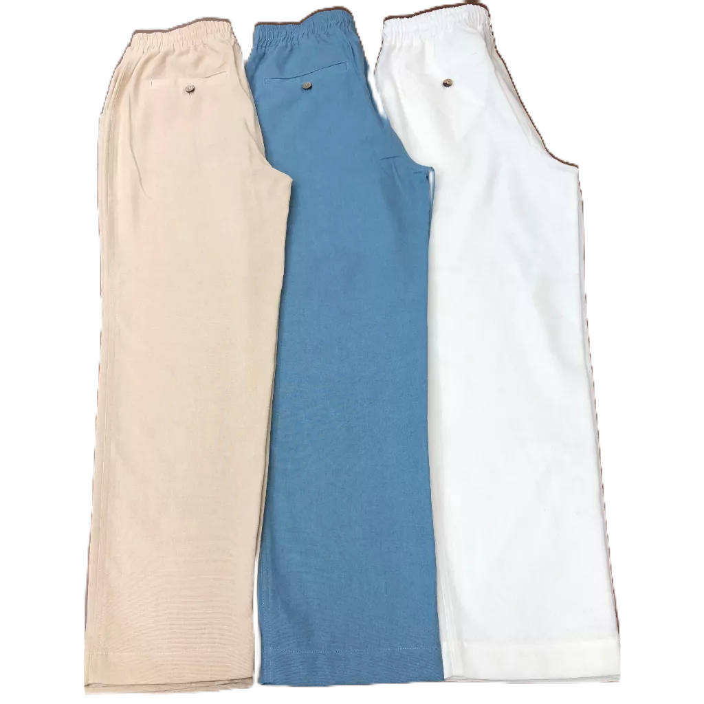 Quần dài nam vải Linen