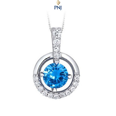 Mặt dây chuyền Bạc đính đá Sythentic PNJSilver ZTXMK000087