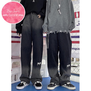 QUẦN JEANS DÁNG XUÔNG ULZZANG ỐNG RỘNG NAM NỮ LOANG OMBRE - [Bonbon Order Ulzzang]