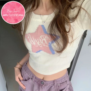 Áo croptop in hình sao ulzzang -