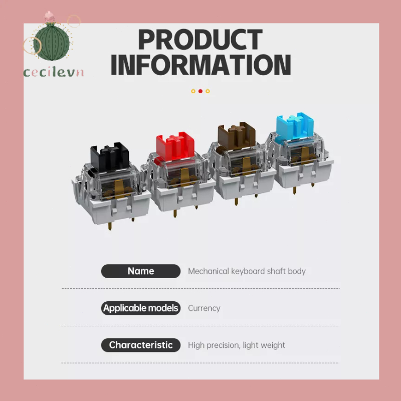 【COD】Switch/Cleam Red - RGB/Linear/Tactile/Giá Rẻ Hiệu Năng Cao Dùng Cho Bàn Phím-CE | BigBuy360 - bigbuy360.vn