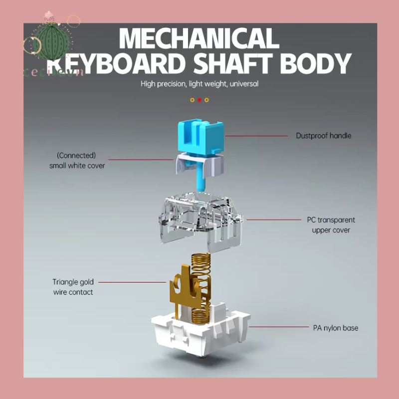【COD】Switch/Cleam Red - RGB/Linear/Tactile/Giá Rẻ Hiệu Năng Cao Dùng Cho Bàn Phím-CE | BigBuy360 - bigbuy360.vn