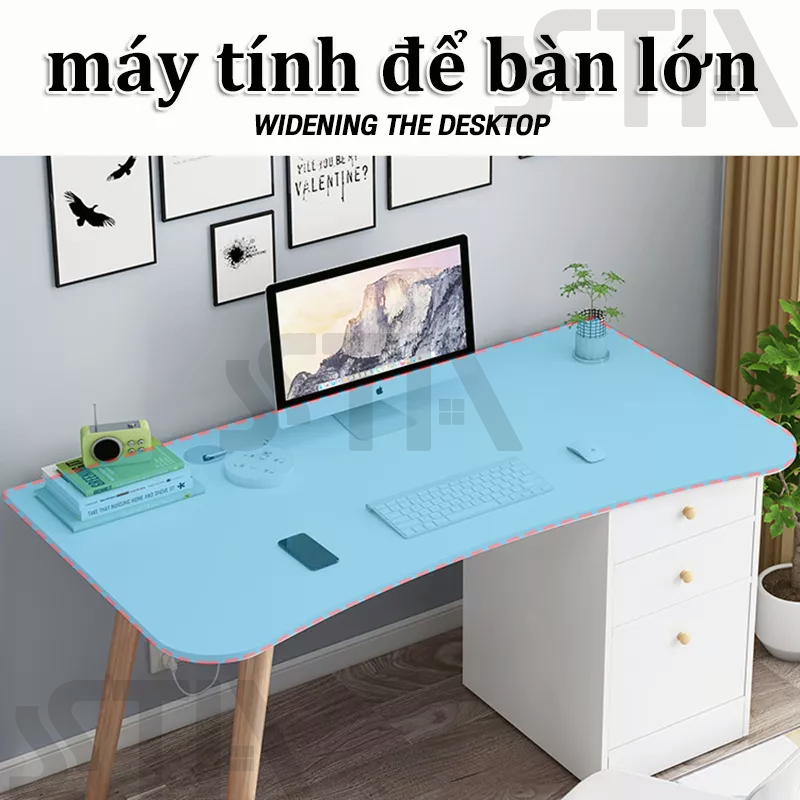 STA- Bàn Máy Tính Bằng Gỗ Có Ngăn Kéo Để 140/120CM
