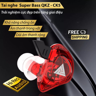 Tai nghe qkz ck5 nhét tai chơi game siêu bass giảm tiếng ồn giắc 3.5mm có micro - mới 100% cbx