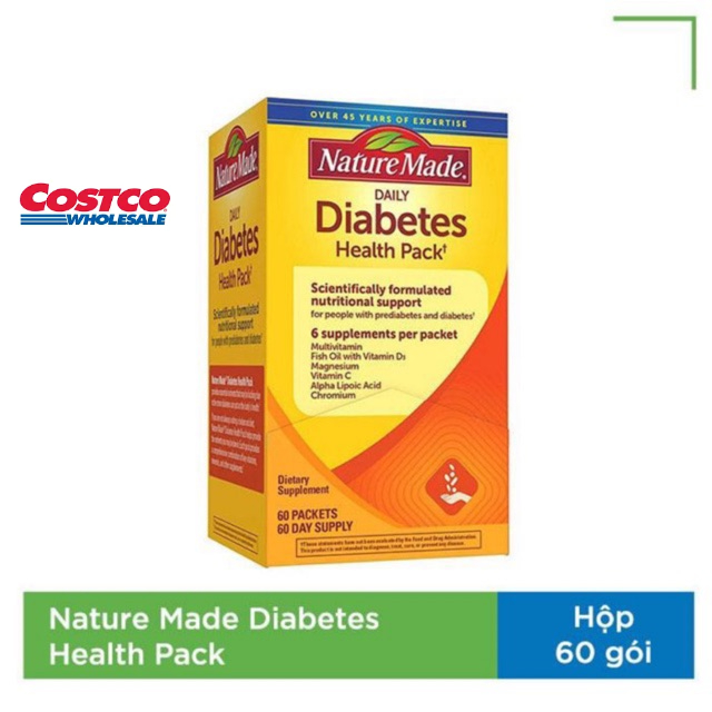 Thực phẩm chức năng Điều Hòa Tiểu Đường Nature Made Diabetes Health Pack 60 Gói