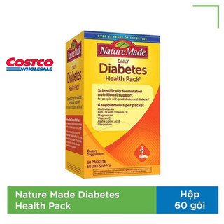 [Mã COSDAY448 -10% đơn 150K] Thực phẩm chức năng Điều Hòa Tiểu Đường Nature Made Diabetes Health Pack 60 Gói