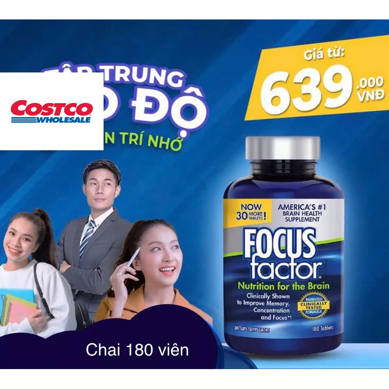Viên FOCUS Factor chai 180 viên