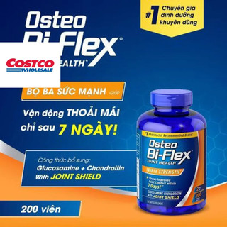 [Date 2026]Osteo Bi-Flex Joint Health bổ sung Glucosamine, Chondroitin, MSM, Collagen, HA, Chai 200 viên