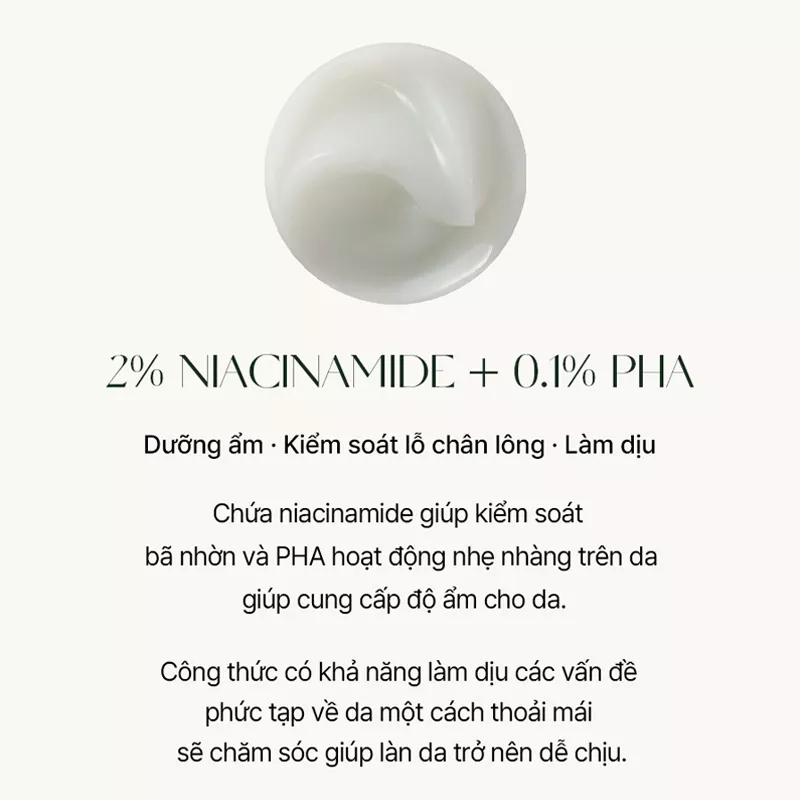 Kem dưỡng AROMATICA dạng gel tràm trà 5% Niacinamide 0.1% PHA làm sạch lỗ chân lông