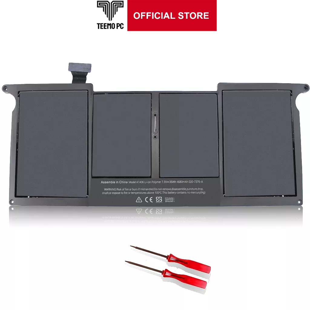 Pin cho Macbook A1406 6 Cell Air 11 A1406 A1465 A1495 A1370 (2011 2012 2013 2014 2015 Version) TEEEMO PC New Seal
