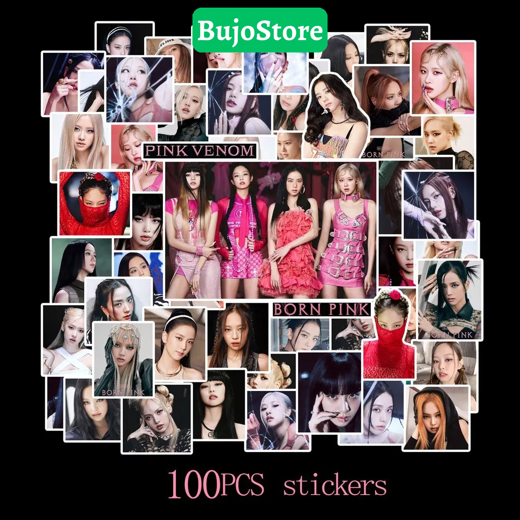 100 Sticker Album Born Pink Nhóm Nhạc Kpop Blackpink All Stars 2022