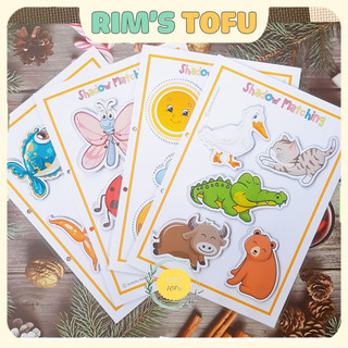 Trang học liệu Montessori bóc dán theo yêu cầu cho bé- Đồ chơi giáo dục sớm giáo cụ mầm non Montessori cho bé