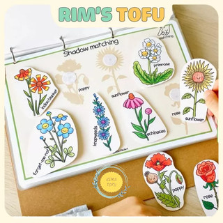 [Nhiều mẫu]Học liệu montessori bóc dán Tiếng Anh cho bé học thêm từ vựng - Đồ chơi giáo dục sớm giáo cụ Montessori