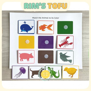 Trang lẻ Học liệu Montessori bóc dán cho bé - Đồ chơi giáo dục sớm giáo cụ Montessori cho bé