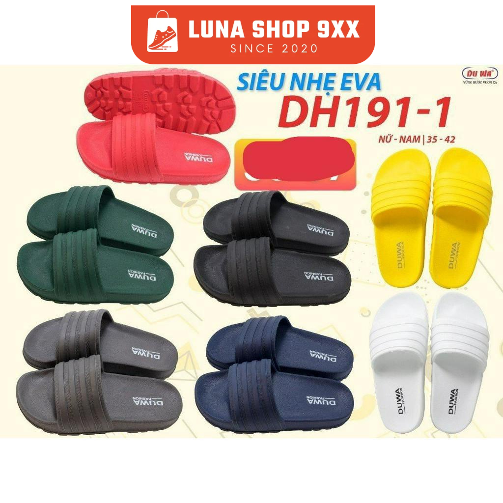 Dép Quai Ngang Nam Nữ Đúc Nguyên Khối Siêu Bền Đẹp DW191-1