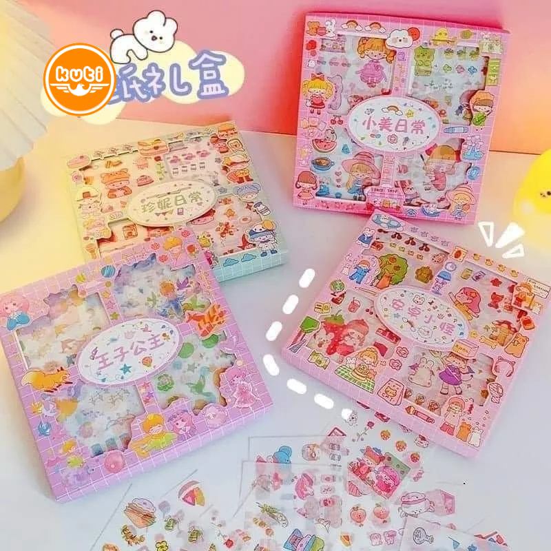 Set 10 miếng dán sticker dễ thương