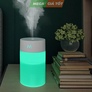 Máy phun sương tạo ẩm hình trụ Humidifier 260ml máy xông tinh dầu hình trụ khuếch tán tinh dầu cho phòng ngủ phòng khách